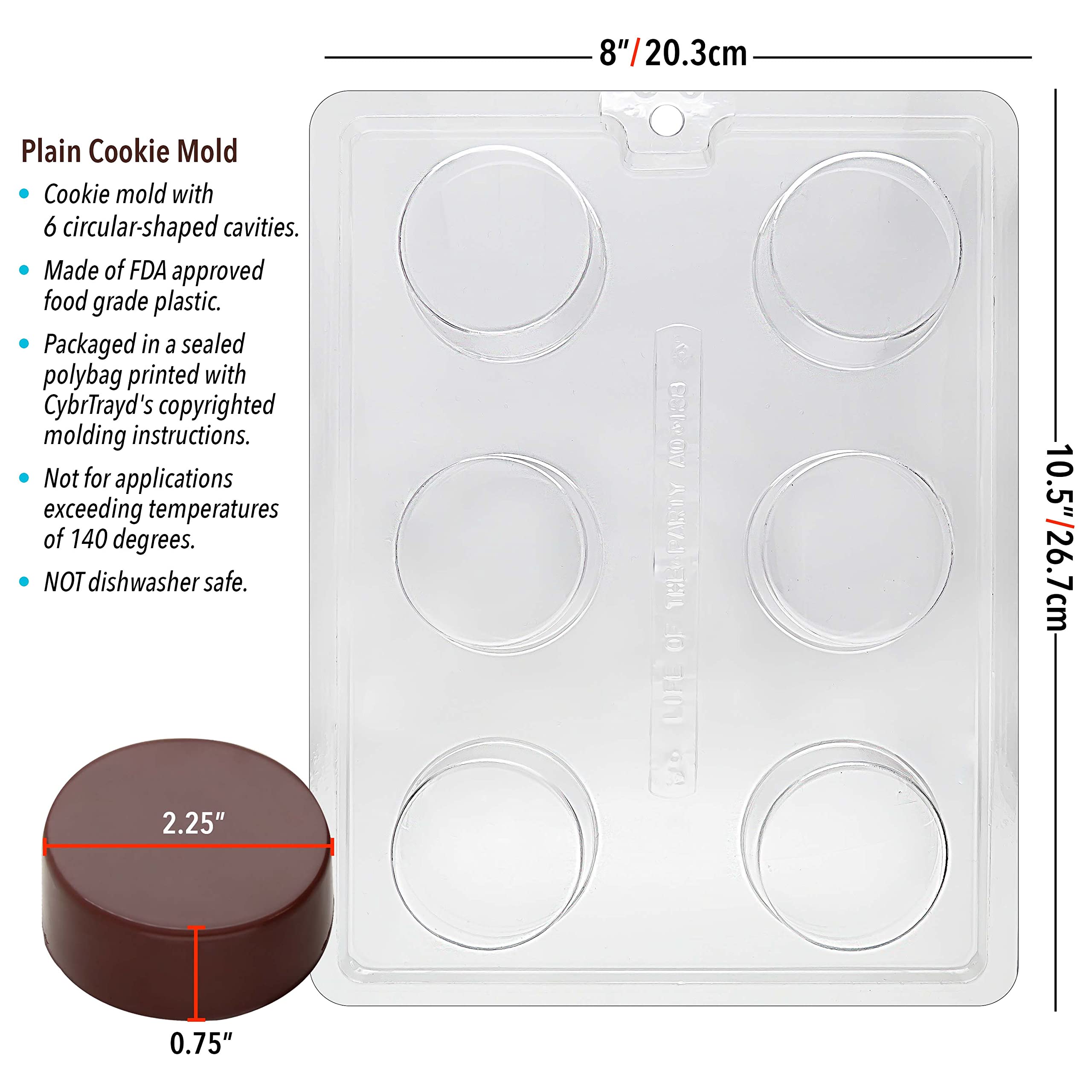 Life of the Party molding instructions included for easy cookie making.