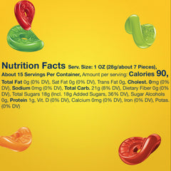 Life Savers 5 Flavors gummy candy bag exterior showcases colorful packaging, eye-catching display.