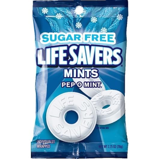 Life Savers natural peppermint and wintergreen oils deliver crisp flavor