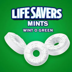 Life Savers Wint O Green Mints wrappers, convenient for on the go freshness.