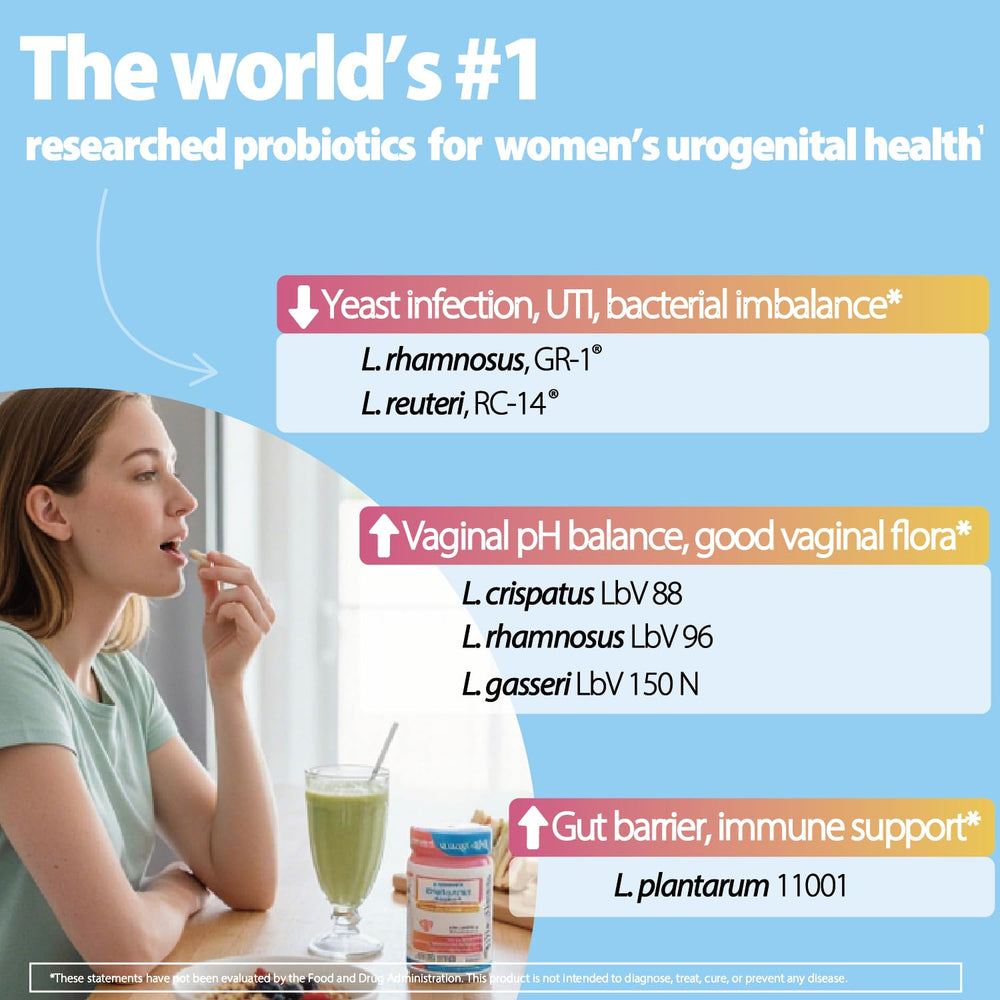 Life-Space Women's Probiotic bottle on shelf signaling reliable daily support.