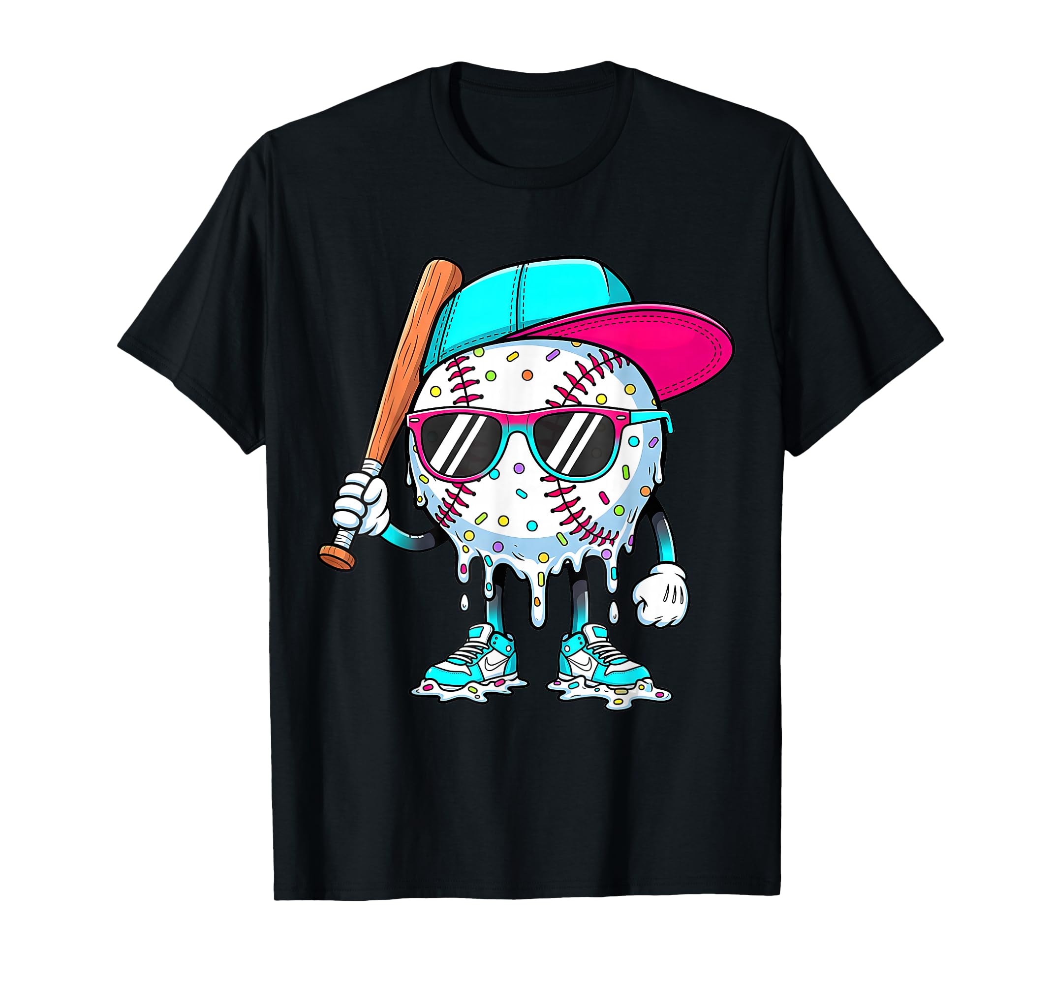 Life Style Baseball youth drip ice cream tee with vibrant game-day design for boys