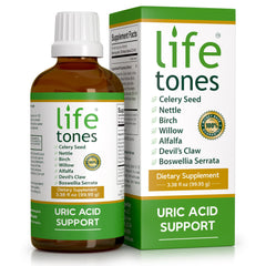 Life Tones Uric Acid Support bottle front for joint comfort