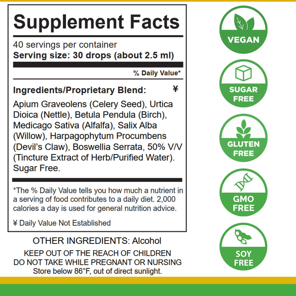 Life Tones Uric Acid Support bottle label shows natural detox benefits