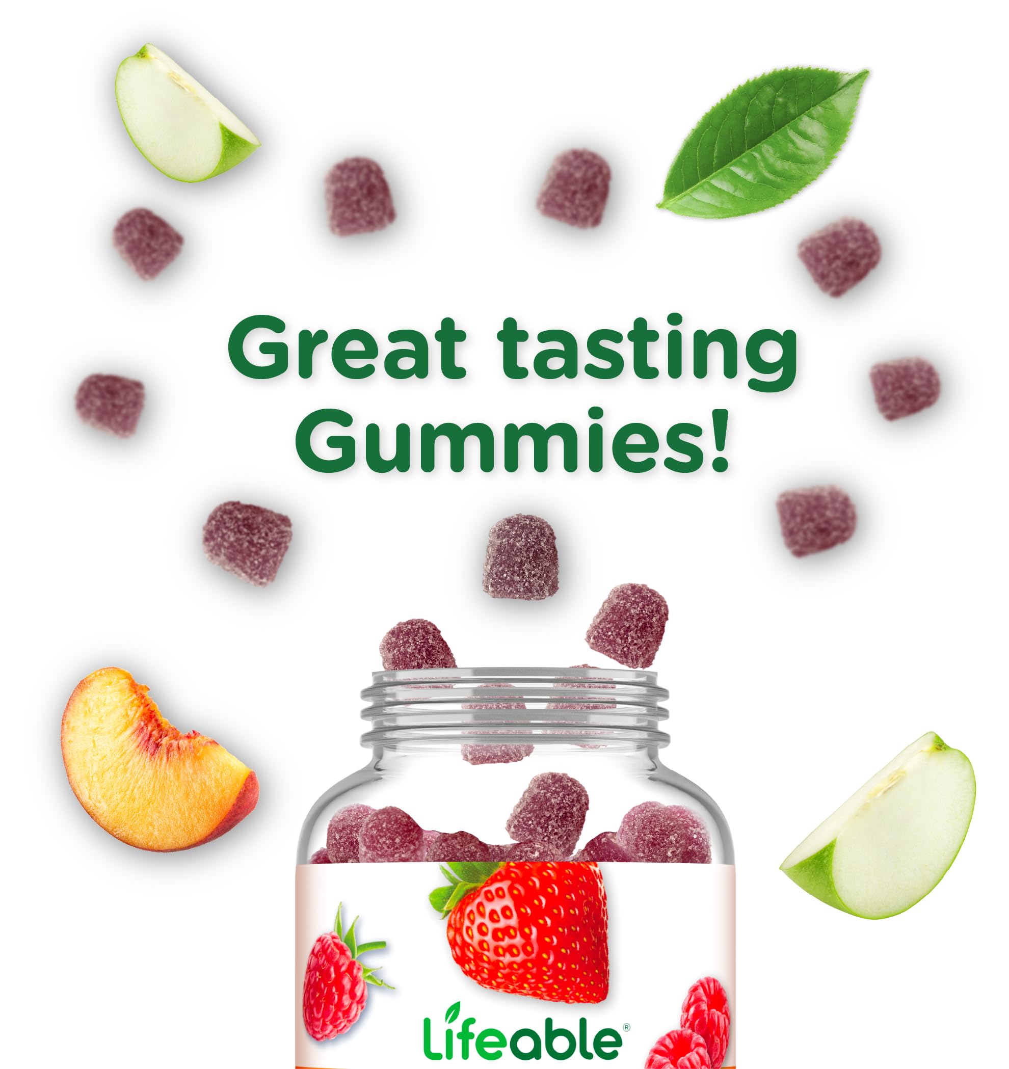 Lifeable Cranberry Gummies for Kids serving idea in a bowl supports a simple daily routine.