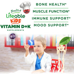 Two gummies shown in close-up to suggest chewable daily use.