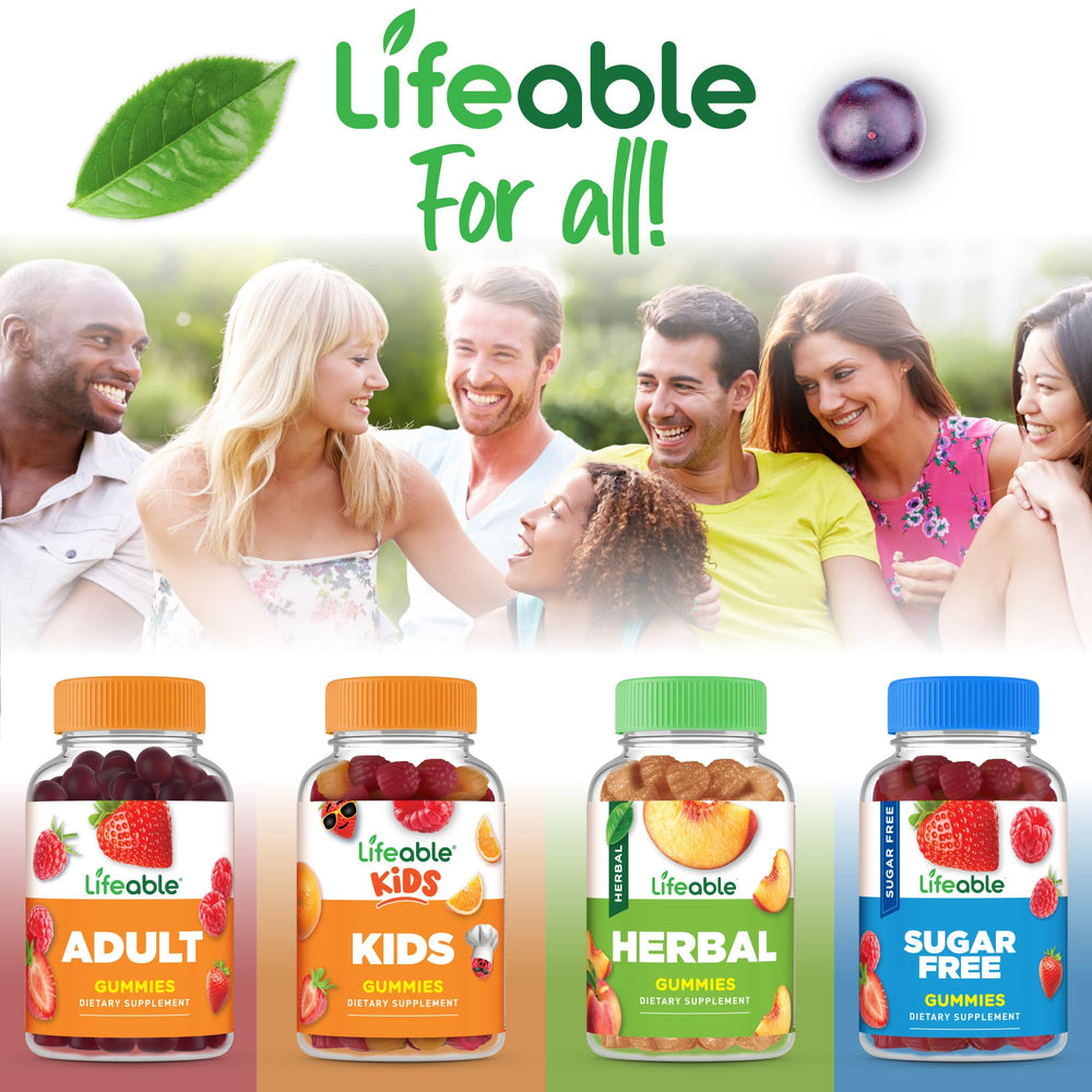 Lifeable Zinc Gummies immunity-support graphic indicating benefits