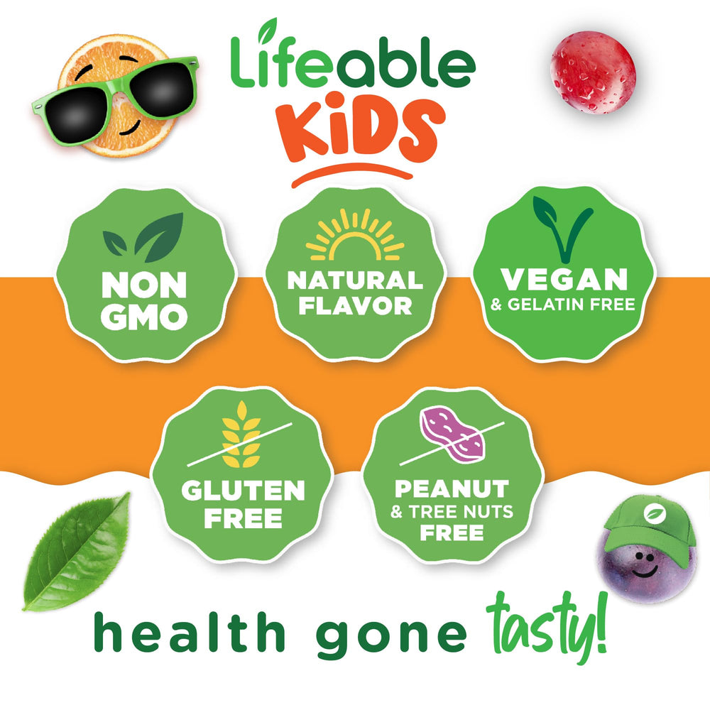 Lifeable Zinc Gummies for Kids chewy texture shown in a serving.