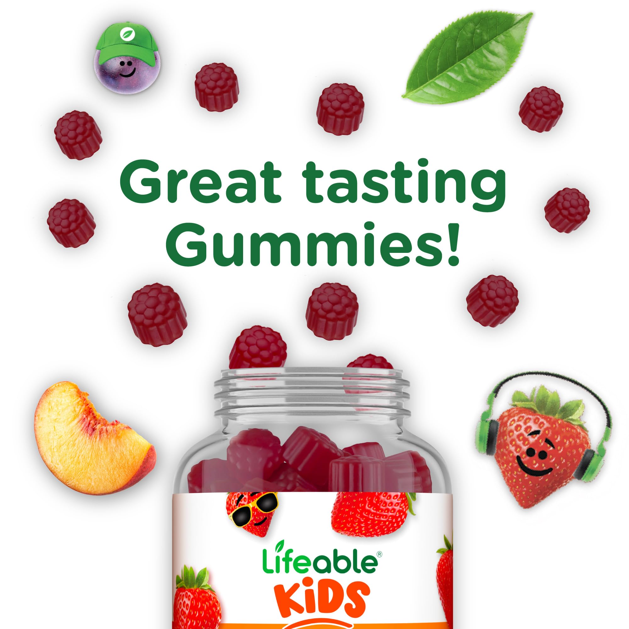 Lifeable Zinc Gummies for Kids kosher and halal certified.