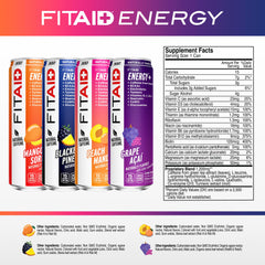 LIFEAID FITAID Energy served in a glass with ice for crisp refreshment