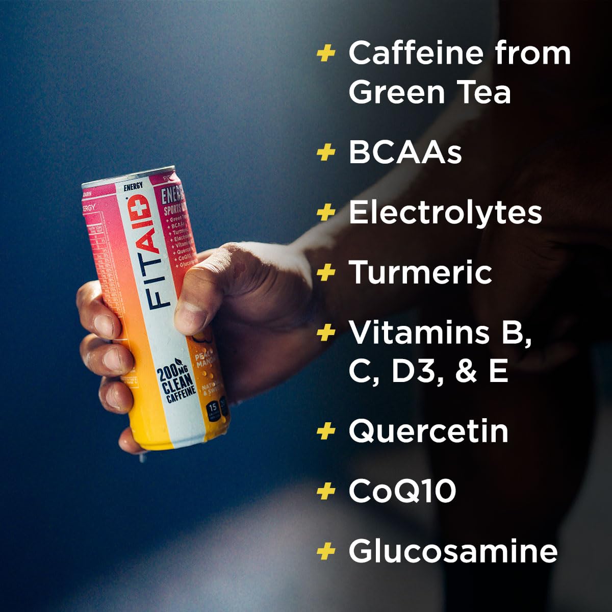 LIFEAID Energy ingredients chart highlights BCAAs and electrolytes