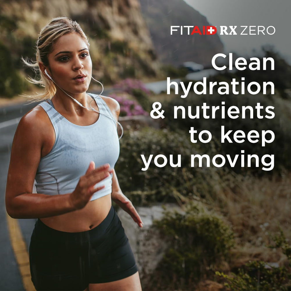 Athlete pre-workout scene with Lifeaid Fitaid Rx + Creatine in blue raspberry
