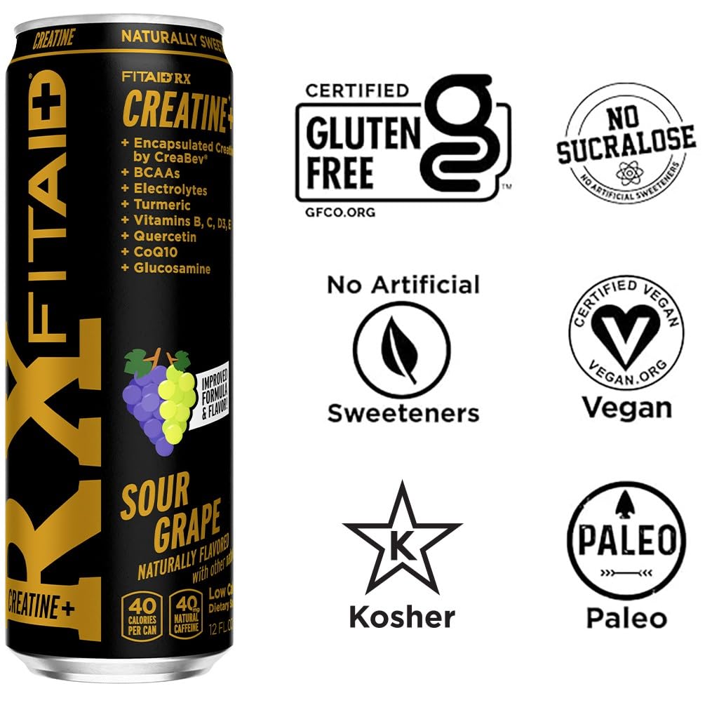 LIFEAID FITAID RX ice-cold can inviting post-workout energy and hydration.