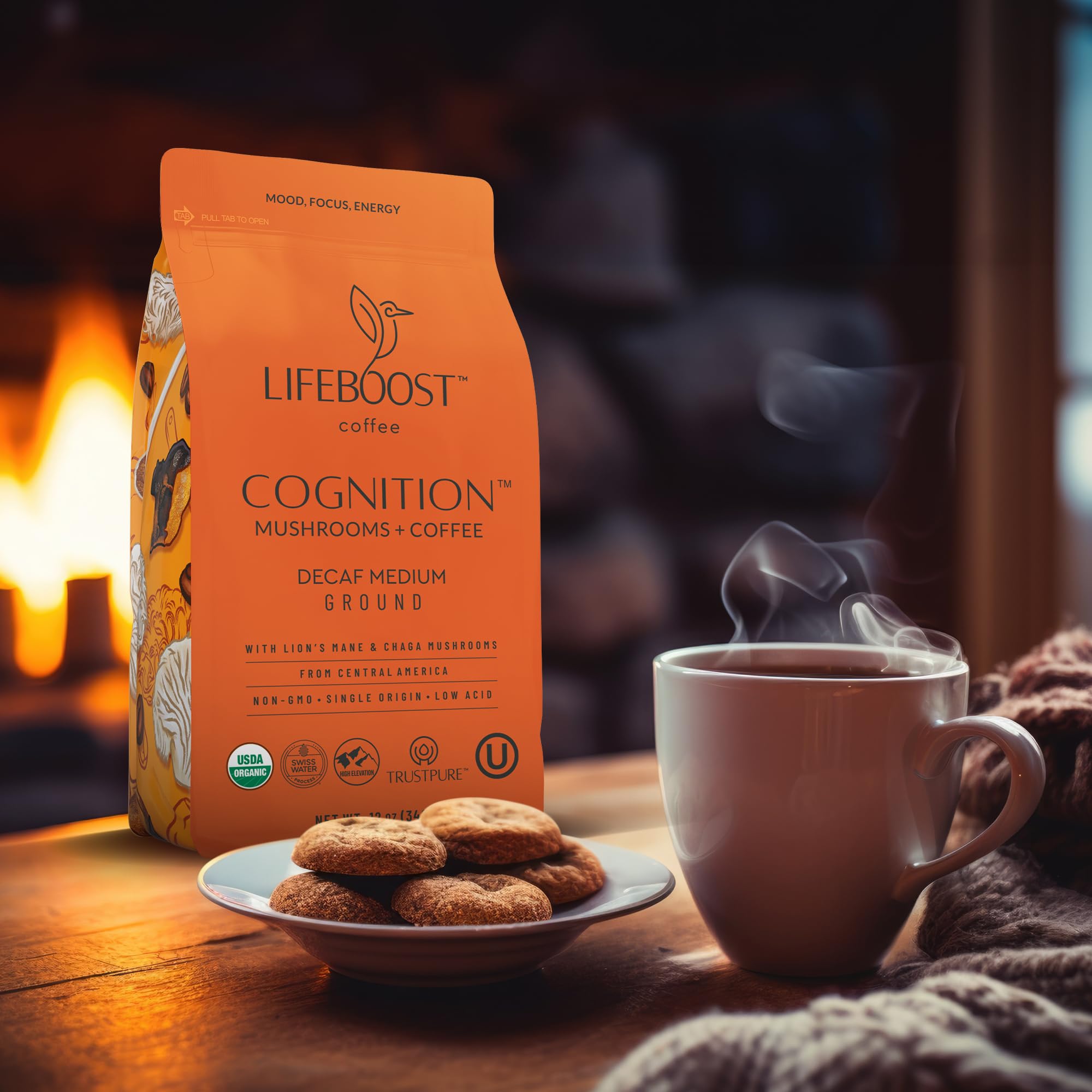 Lifeboost Cognition kitchen scene conveying everyday use and calm energy.