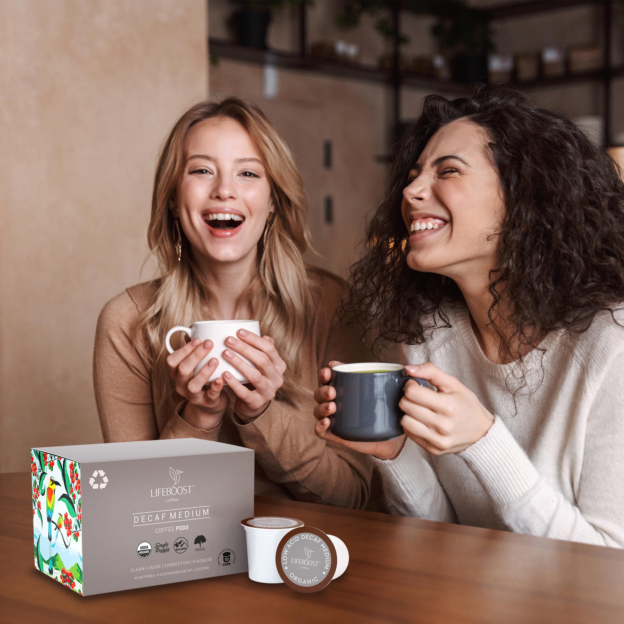 Lifeboost third-party testing label communicates toxin screening.
