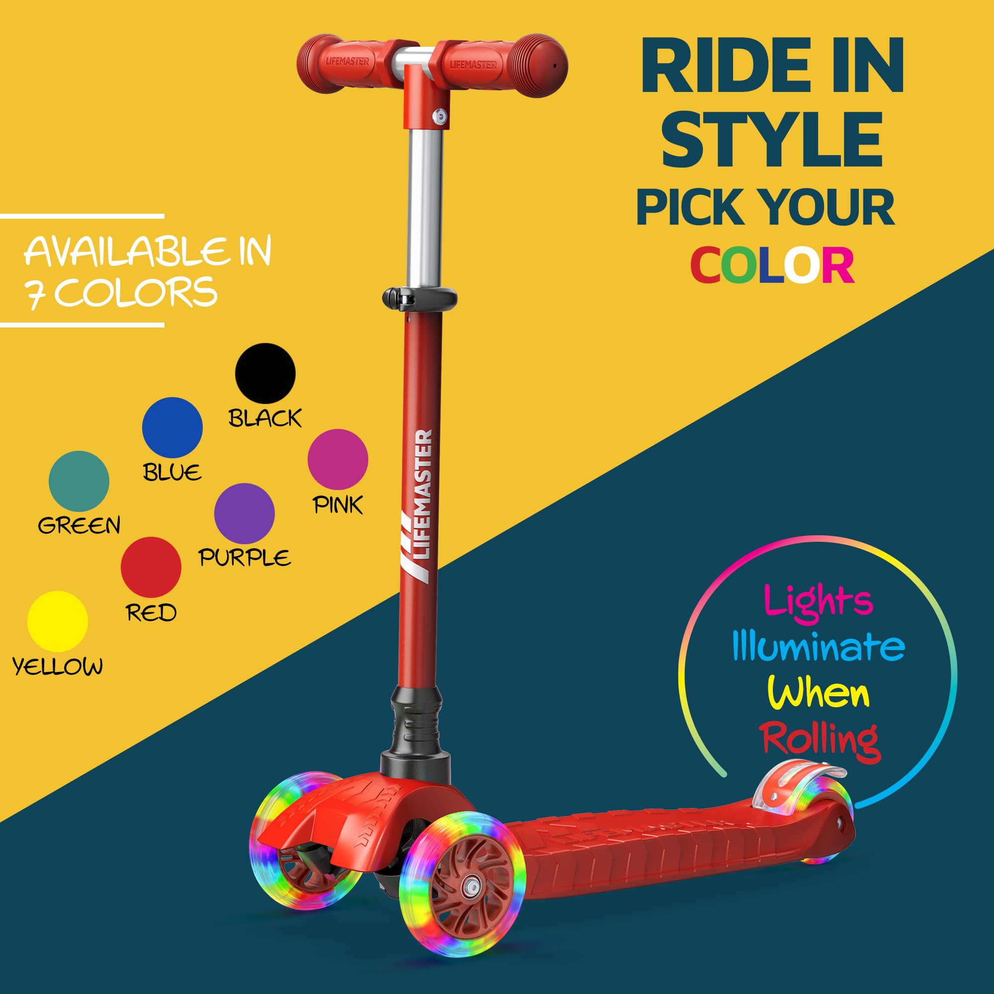 Lifemaster safety-certified scooter with a 1-year warranty for peace of mind.