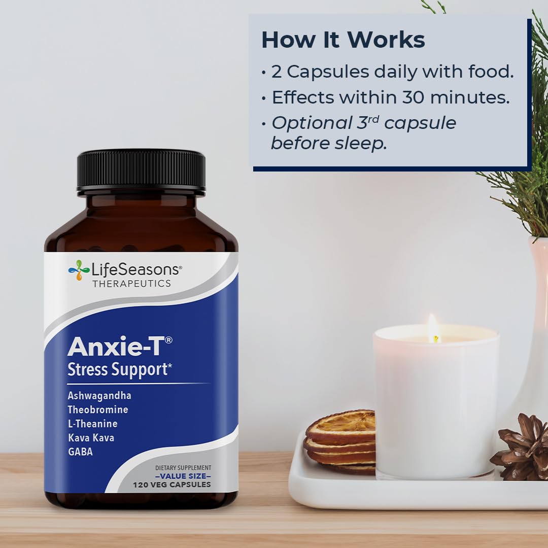 LifeSeasons Anxie-T daytime use scene suggests on-the-go calm