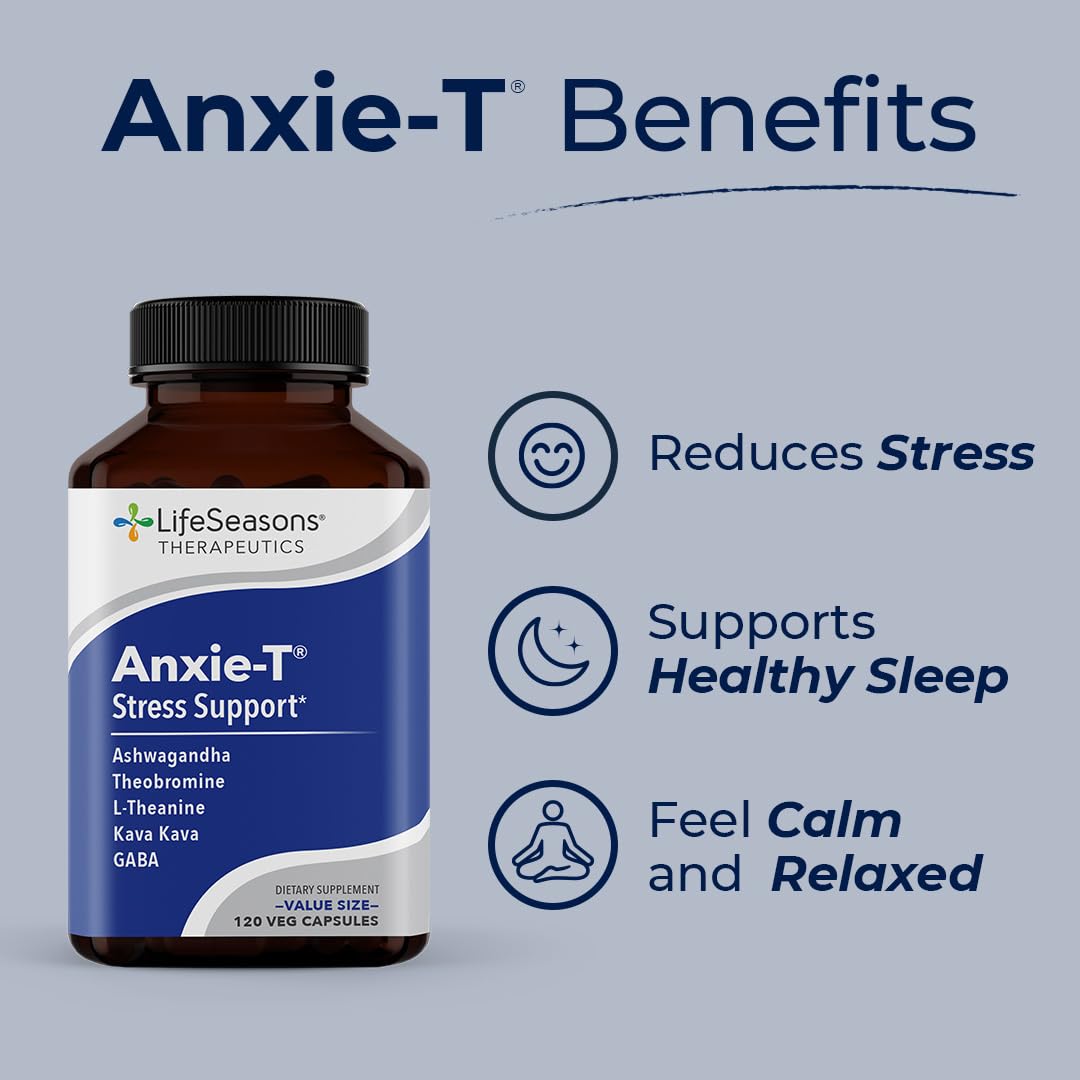 LifeSeasons Anxie-T ingredients close-up with ashwagandha and kava for relaxation