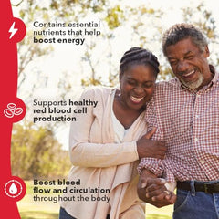LifeSeasons Blood Nourish-R iron ingredient panel emphasizes nutrient synergy.