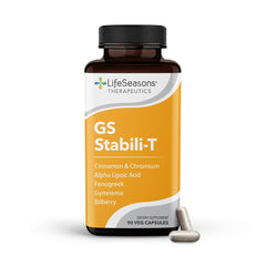 LifeSeasons GS Stabili-T bottle front, daily blood sugar support
