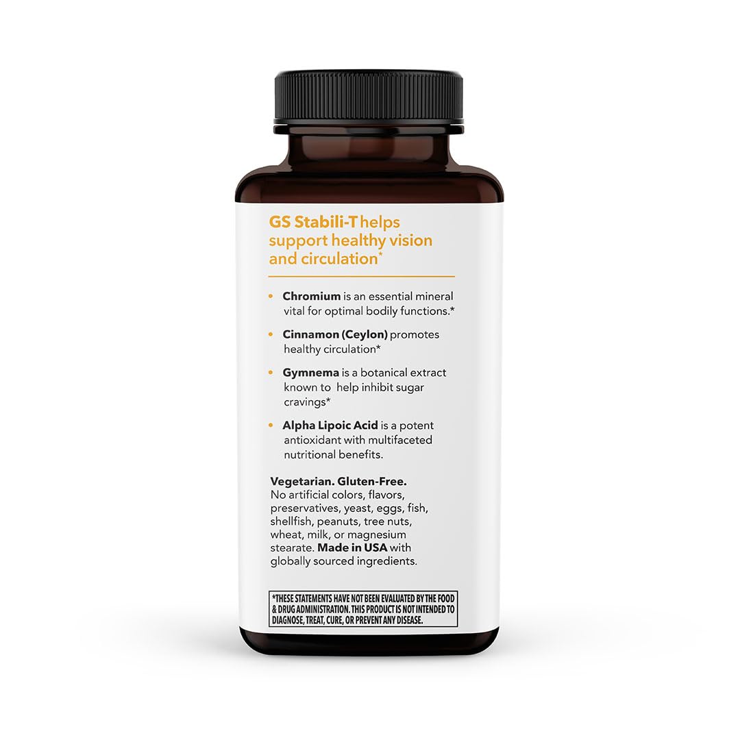 LifeSeasons GS Stabili-T ingredients sources highlight core nutrients