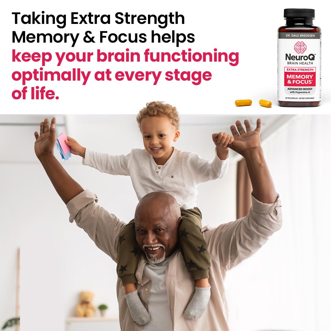 LifeSeasons NeuroQ bottle on desk for study sessions.