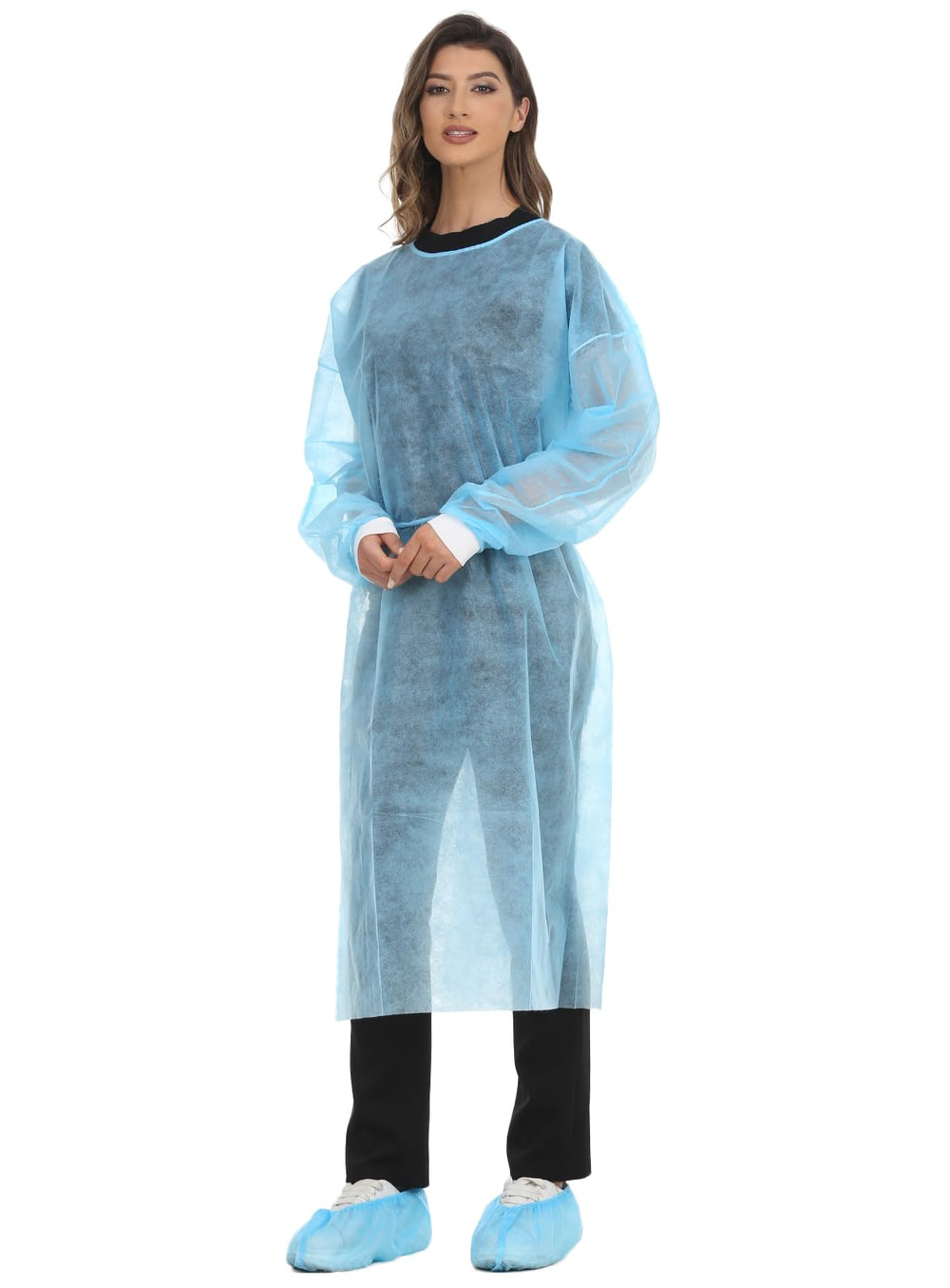 LIFESOFT gown side view highlighting durable lightweight construction for demanding tasks