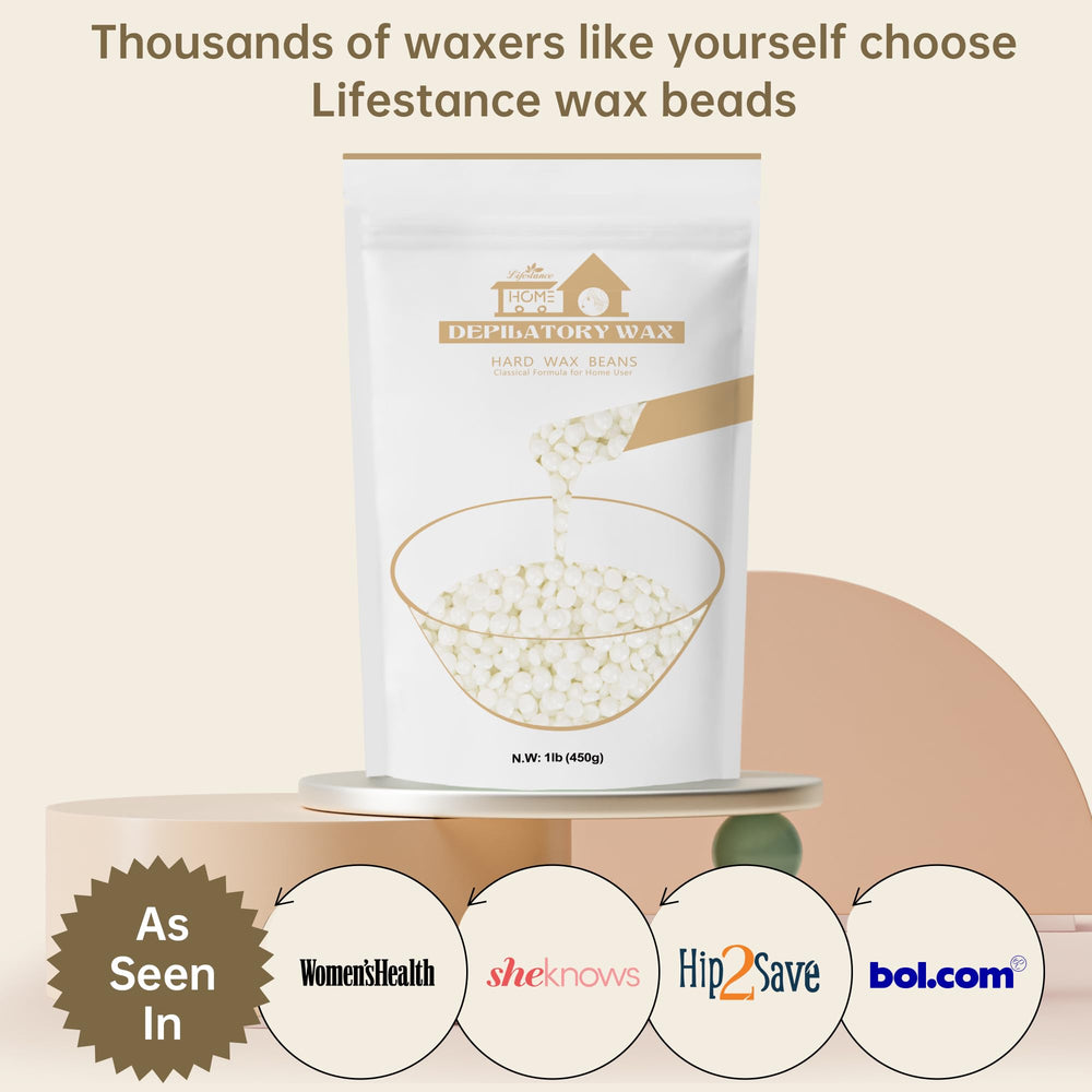 Lifestance hair removal wax beads effective across multiple body areas.