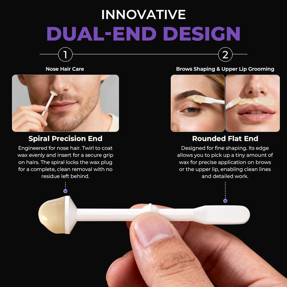 Lifestance Nose Wax Kit mustache protectors guard facial hair during waxing.