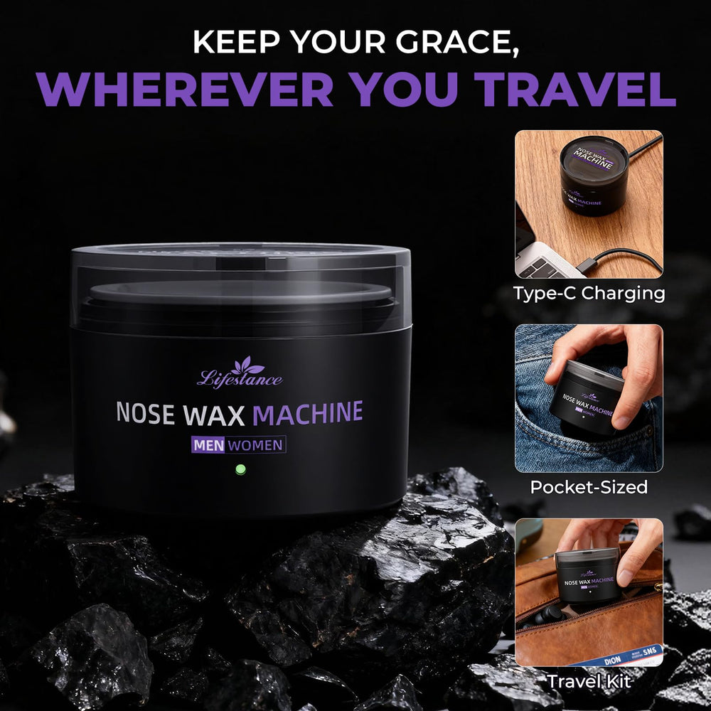 Lifestance Nose Wax Kit USB-C warmer provides fast, controlled heating.
