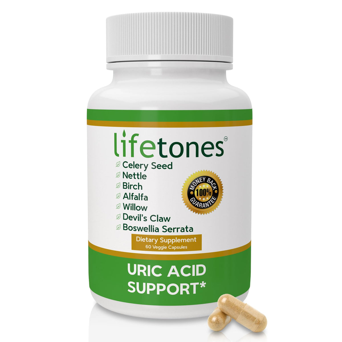 Life Tones Uric Acid Cleanse bottle for a balanced daily routine