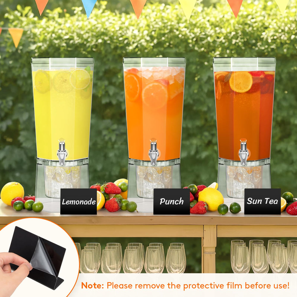 Lifewit lemonade-juice-tea-bar-display enables easy party beverage service.