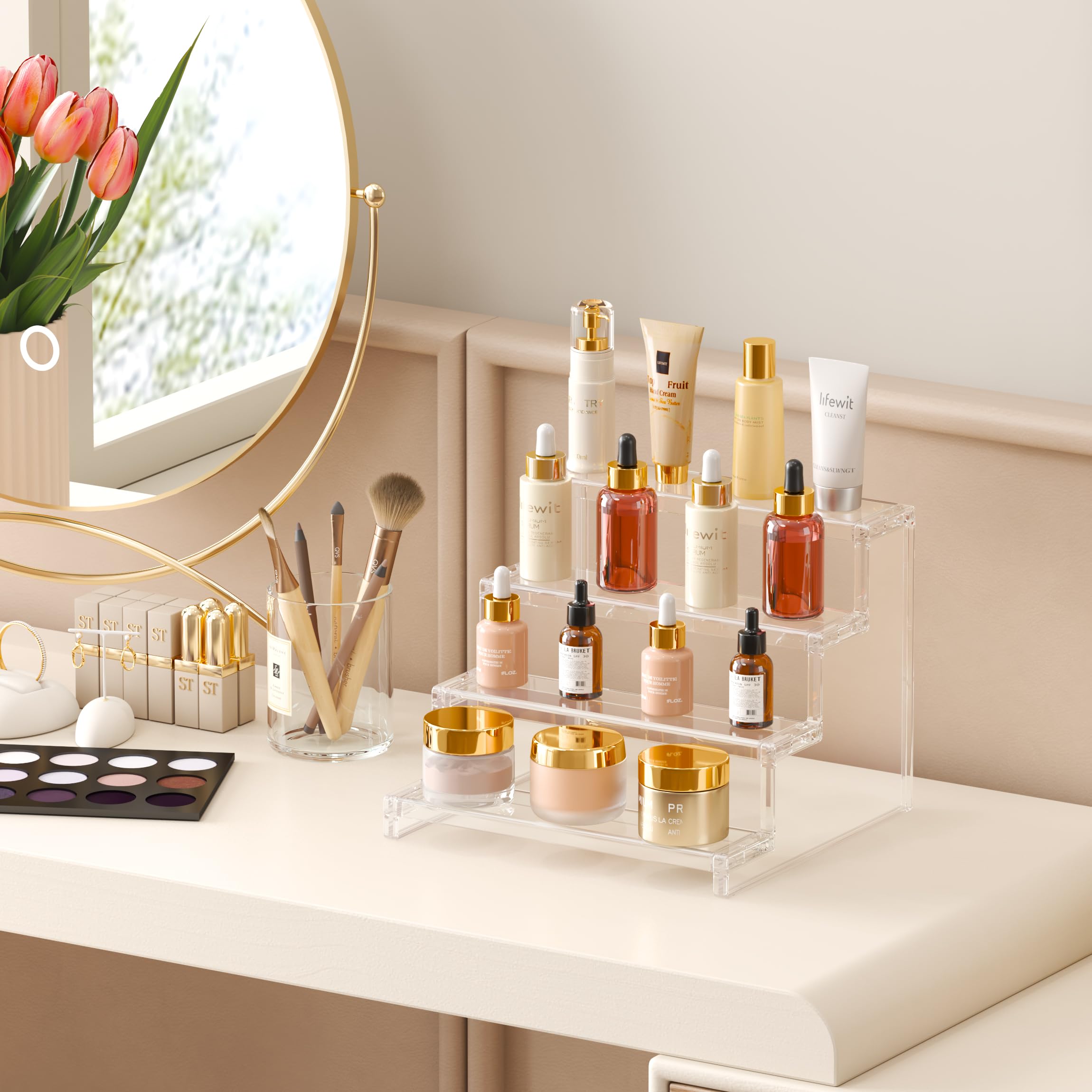Lifewit multipurpose storage stand for cosmetics, figurines, or desserts