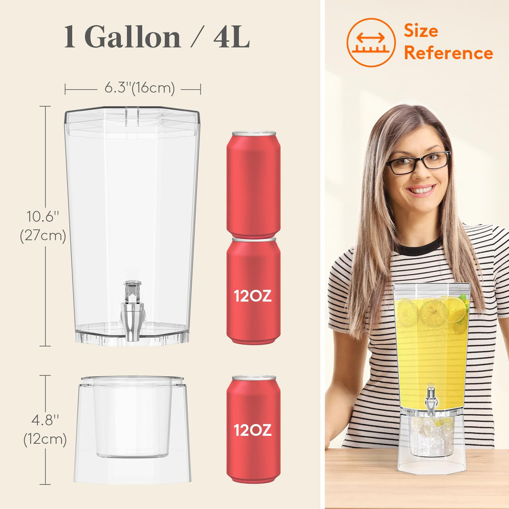 Lifewit spigot precision-engineered for smooth drip-free pouring at parties.