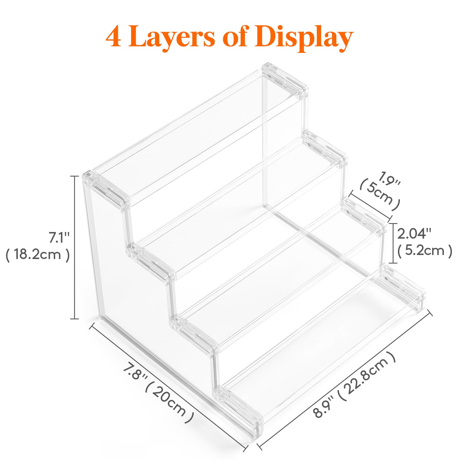 Lifewit transparent vanity riser keeps items visible and accessible