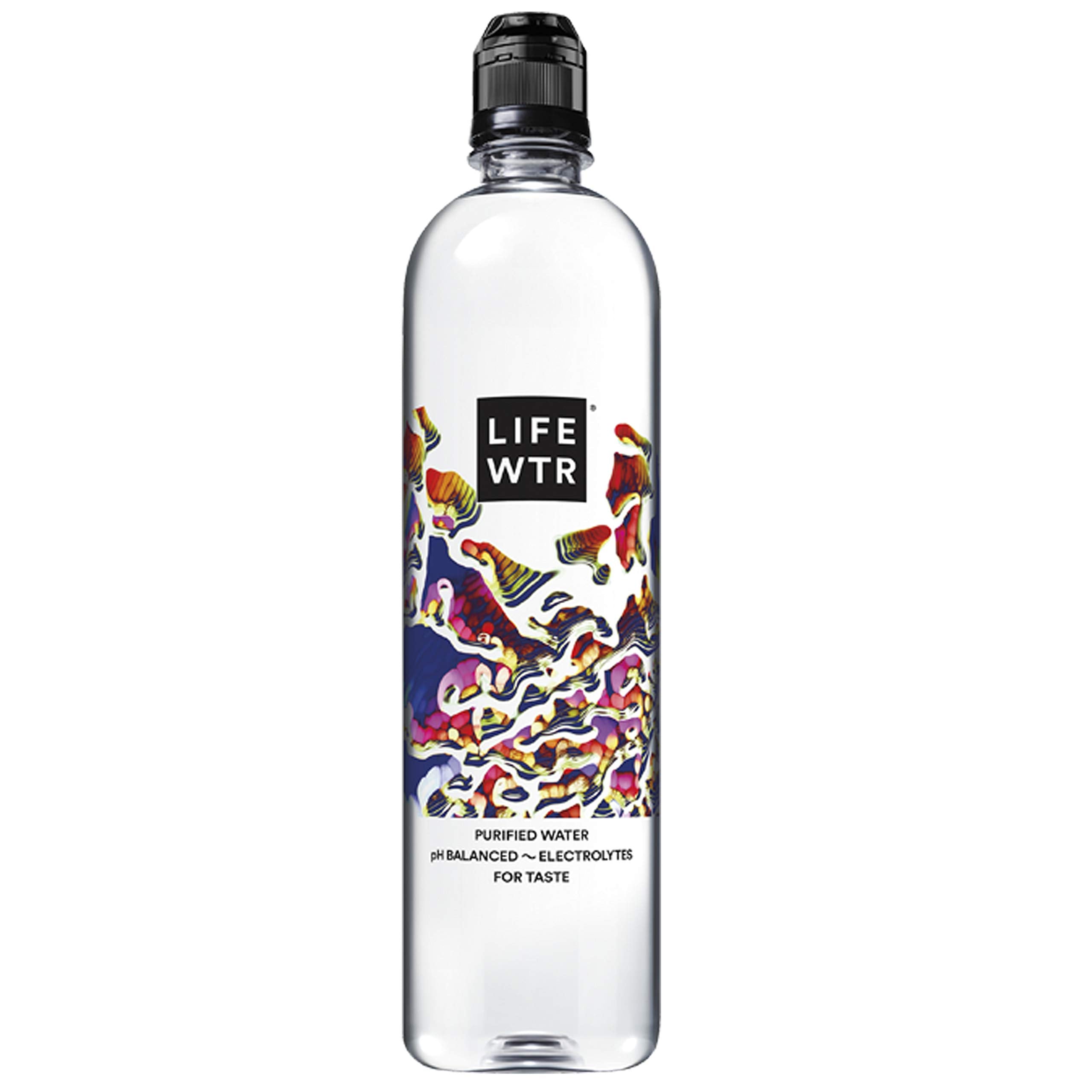 LIFEWTR purified water by reverse osmosis process for clarity.