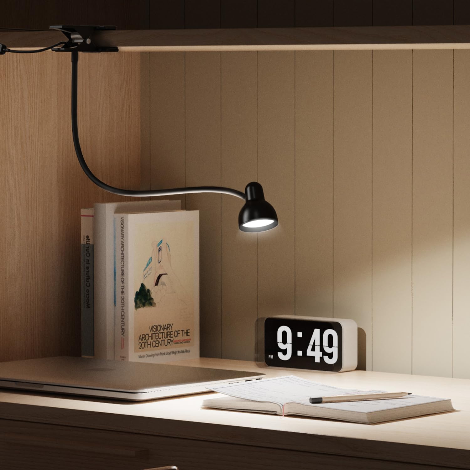 USB-powered design with 5-foot cable offers flexible placement.