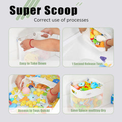 Ligereza mesh drying fabric promotes faster drainage after baths.