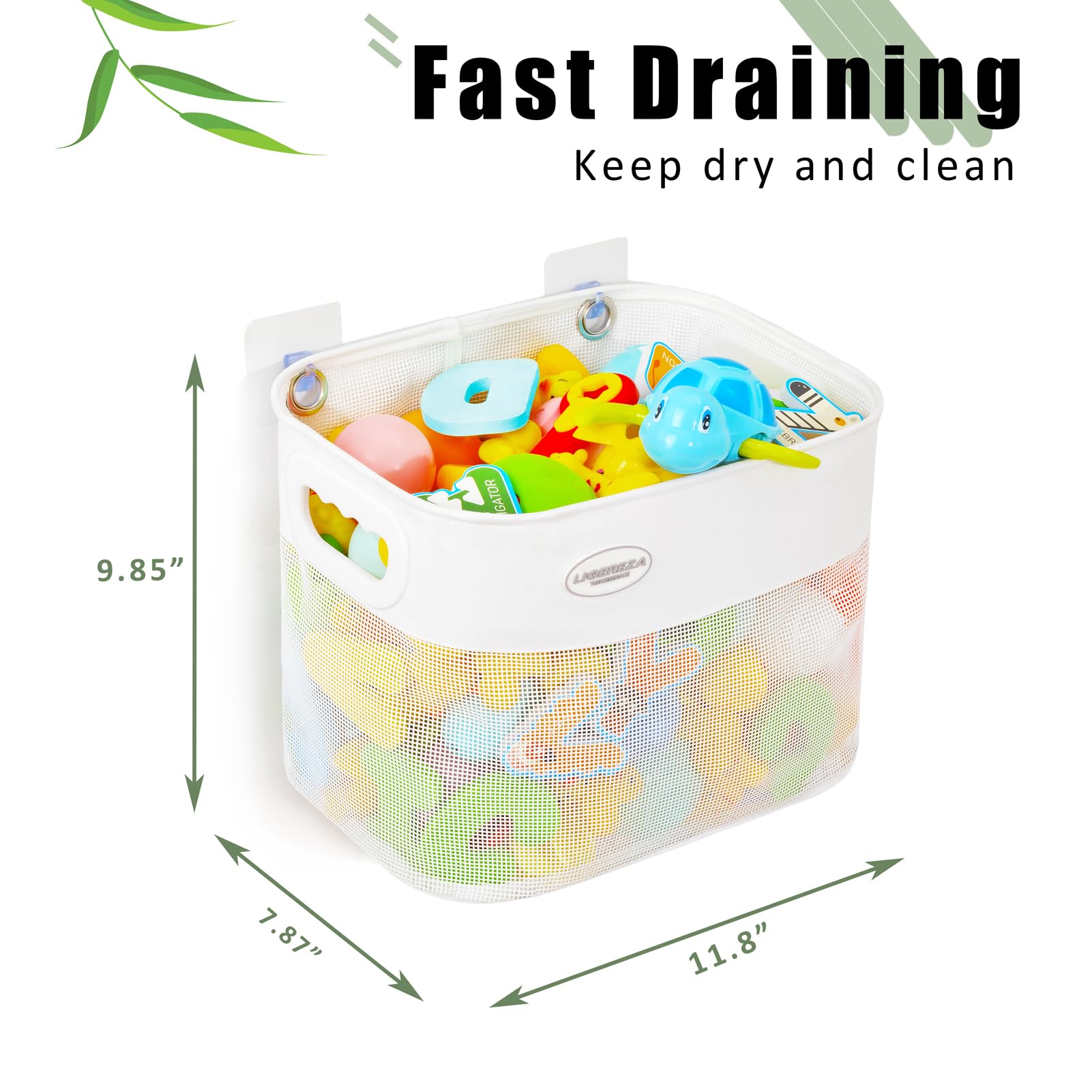 Ligereza Quick Scoop open-top design enables quick toy placement.