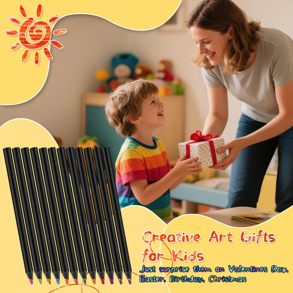 LIGETON valentines pencils make colorful classroom exchanges and gifts for kids