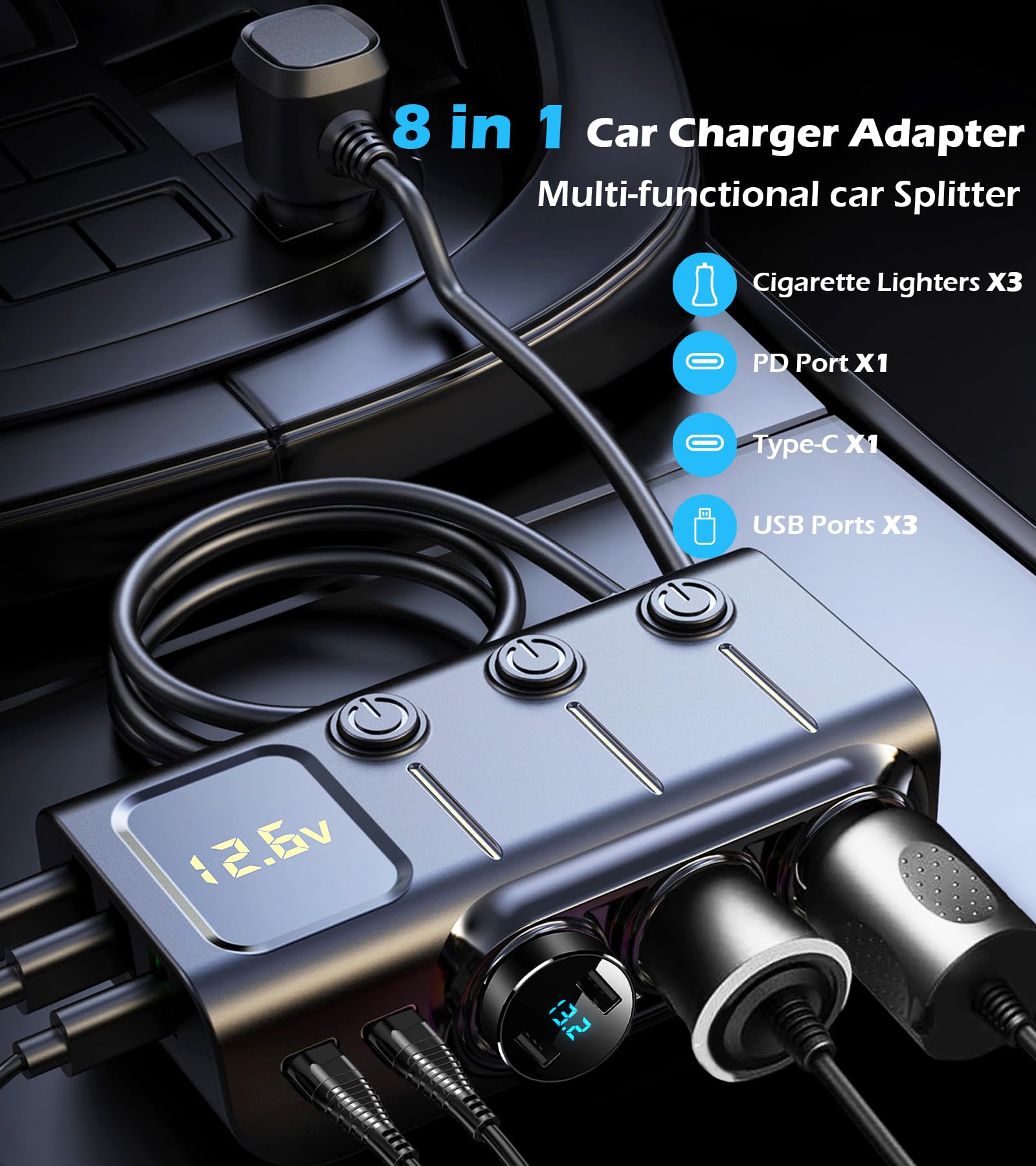 LIHAN 8-in-1 independent switches improve safety and control during use.