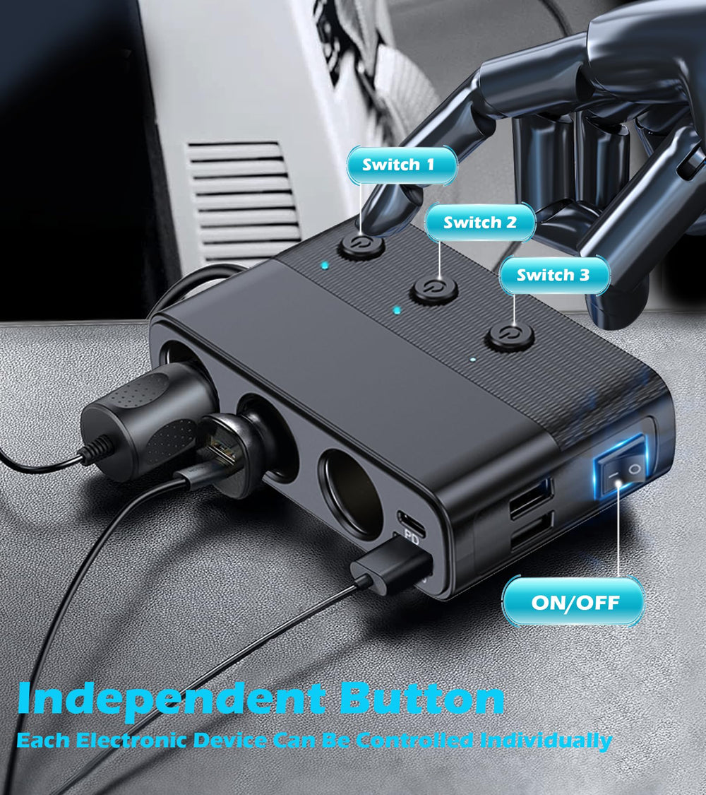 LIHAN independent switches offer precise control without unplugging devices.