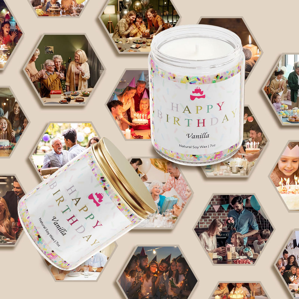 LIHOME Natural soy wax with lead-free wick delivers clean, even burn.