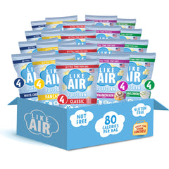 Like Air Puffcorn 5 Flavor Pack front view highlights on-the-go snack variety.