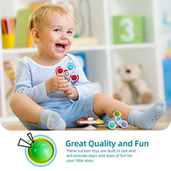 LiKee baby toy textures and numbered bubbles for tactile exploration.