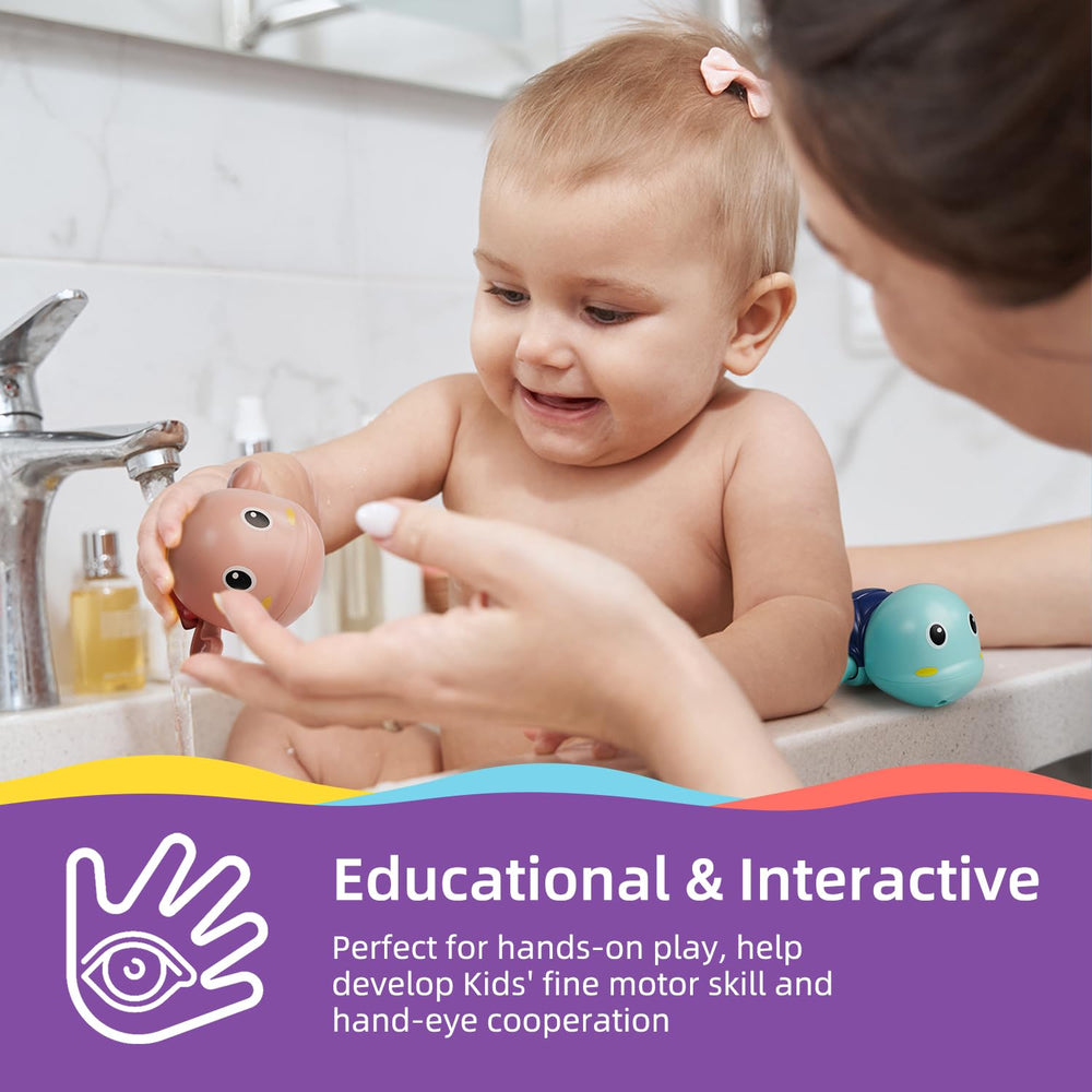 LiKee Likee catch-and-release turtles support hand-eye coordination during bath