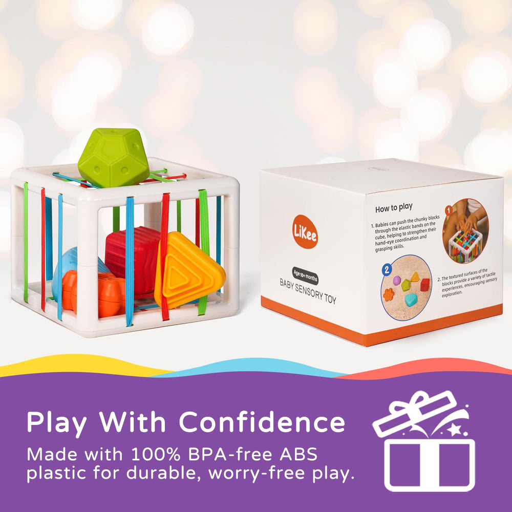 Gift-ready LiKee toy box offers a thoughtful present for babies and toddlers.