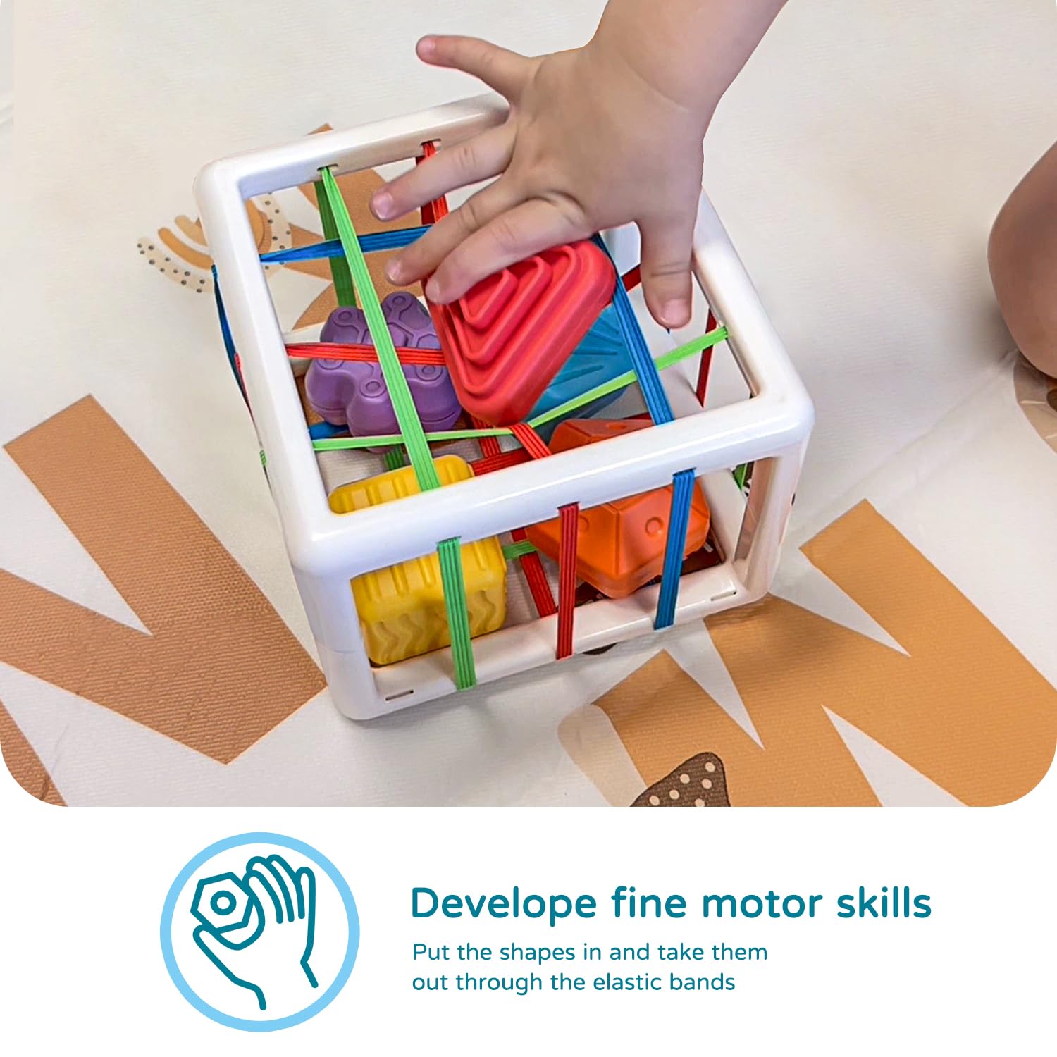 LiKee multi-sensory shapes feature textured blocks for tactile exploration.