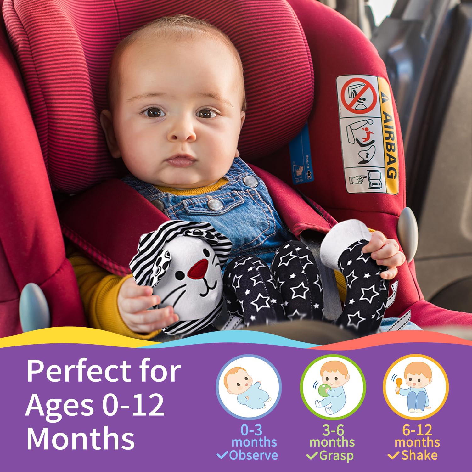 LiKee Spiral Toy is easy to spot-clean for busy parents on the go
