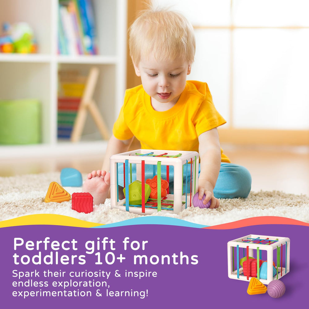 Blocks with varied textures encourage sensory development and curiosity.